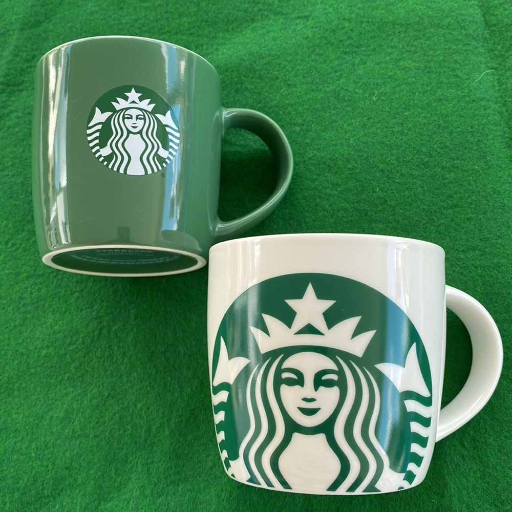 Starbucks Mugs - Set of 2, Classic Design 14oz and 11oz